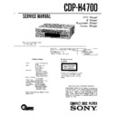 Sony CDP-H4700, MHC-4700 Service Manual