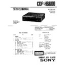 Sony CDP-H6600, CDP-H6600D Service Manual
