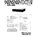 Sony CDP-M20S Service Manual