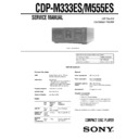 Sony CDP-M333ES, CDP-M555ES Service Manual