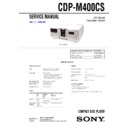 cdp-m400cs service manual