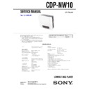 cdp-nw10 service manual