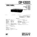 Sony CDP-X202ES Service Manual