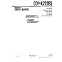 Sony CDP-X222ES (serv.man2) Service Manual