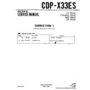 Sony CDP-X33ES (serv.man2) Service Manual
