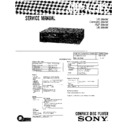 Sony CDP-X33ES Service Manual