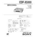 cdp-x5000 service manual