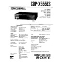 Sony CDP-X555ES Service Manual