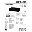 Sony CDP-X707ES, CDP-X779ES Service Manual