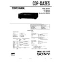 Sony CDP-XA2ES Service Manual