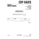 Sony CDP-XA3ES (serv.man3) Service Manual