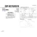 Sony CDP-XE270, CDP-XE370 (serv.man2) Service Manual