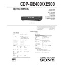 cdp-xe400, cdp-xe500 service manual