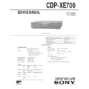 Sony CDP-XE700 Service Manual