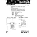 Sony CDX-A15RF Service Manual