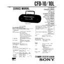 Sony CFD-10, CFD-10L, CFD-11, CFD-11L (serv.man2) Service Manual