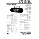 Sony CFD-10, CFD-10L, CFD-11, CFD-11L Service Manual