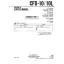 Sony CFD-10, CFD-10L (serv.man2) Service Manual