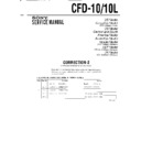 Sony CFD-10, CFD-10L (serv.man3) Service Manual