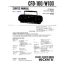Sony CFD-100, CFD-W100 Service Manual