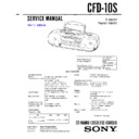 Sony CFD-10S Service Manual