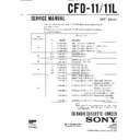 Sony CFD-11, CFD-11L Service Manual
