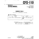Sony CFD-110 (serv.man4) Service Manual