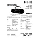 Sony CFD-110 Service Manual