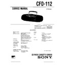 Sony CFD-112 (serv.man2) Service Manual