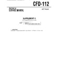 Sony CFD-112 (serv.man3) Service Manual