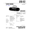 Sony CFD-112 Service Manual