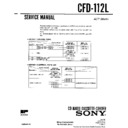 Sony CFD-112L Service Manual