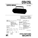 Sony CFD-125L Service Manual