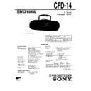 Sony CFD-14 Service Manual