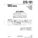 Sony CFD-151 (serv.man2) Service Manual
