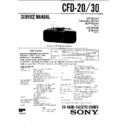 Sony CFD-20, CFD-30, CFD-31 (serv.man2) Service Manual
