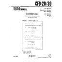 Sony CFD-20, CFD-30 Service Manual
