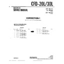 Sony CFD-20L, CFD-30L (serv.man2) Service Manual