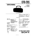 Sony CFD-20S Service Manual