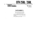 Sony CFD-250L, CFD-260L Service Manual