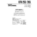 cfd-255, cfd-265 (serv.man2) service manual