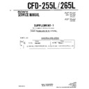 Sony CFD-255L, CFD-265L (serv.man2) Service Manual