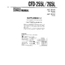 Sony CFD-255L, CFD-265L (serv.man3) Service Manual