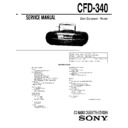 Sony CFD-340 Service Manual