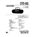 Sony CFD-350 Service Manual