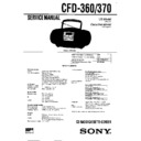 Sony CFD-360, CFD-370 (serv.man3) Service Manual