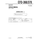Sony CFD-360, CFD-370 (serv.man5) Service Manual