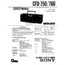 Sony CFD-470, CFD-740, CFD-750, CFD-760 Service Manual