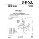 Sony CFD-50L Service Manual