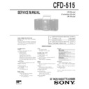 Sony CFD-515 Service Manual